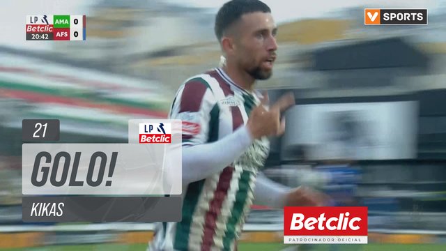 GOLO! Estrela Amadora, Kikas aos 21', Estrela Amadora 1-0 AFS