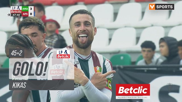 GOLO! Estrela Amadora, Kikas aos 45'+2', Estrela Amadora 3-0 AFS
