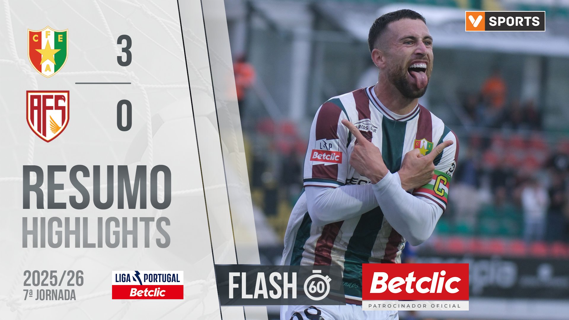 Liga Portugal Betclic (7ªJ): Resumo Flash Estrela Amadora 3-0 AVS