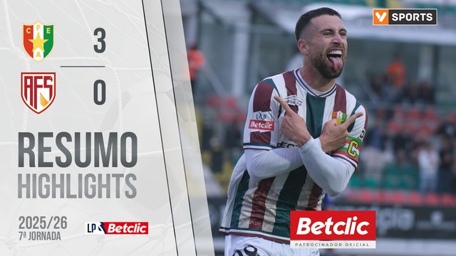 Liga Portugal Betclic (7ªJ): Resumo Estrela Amadora 3-0 AVS