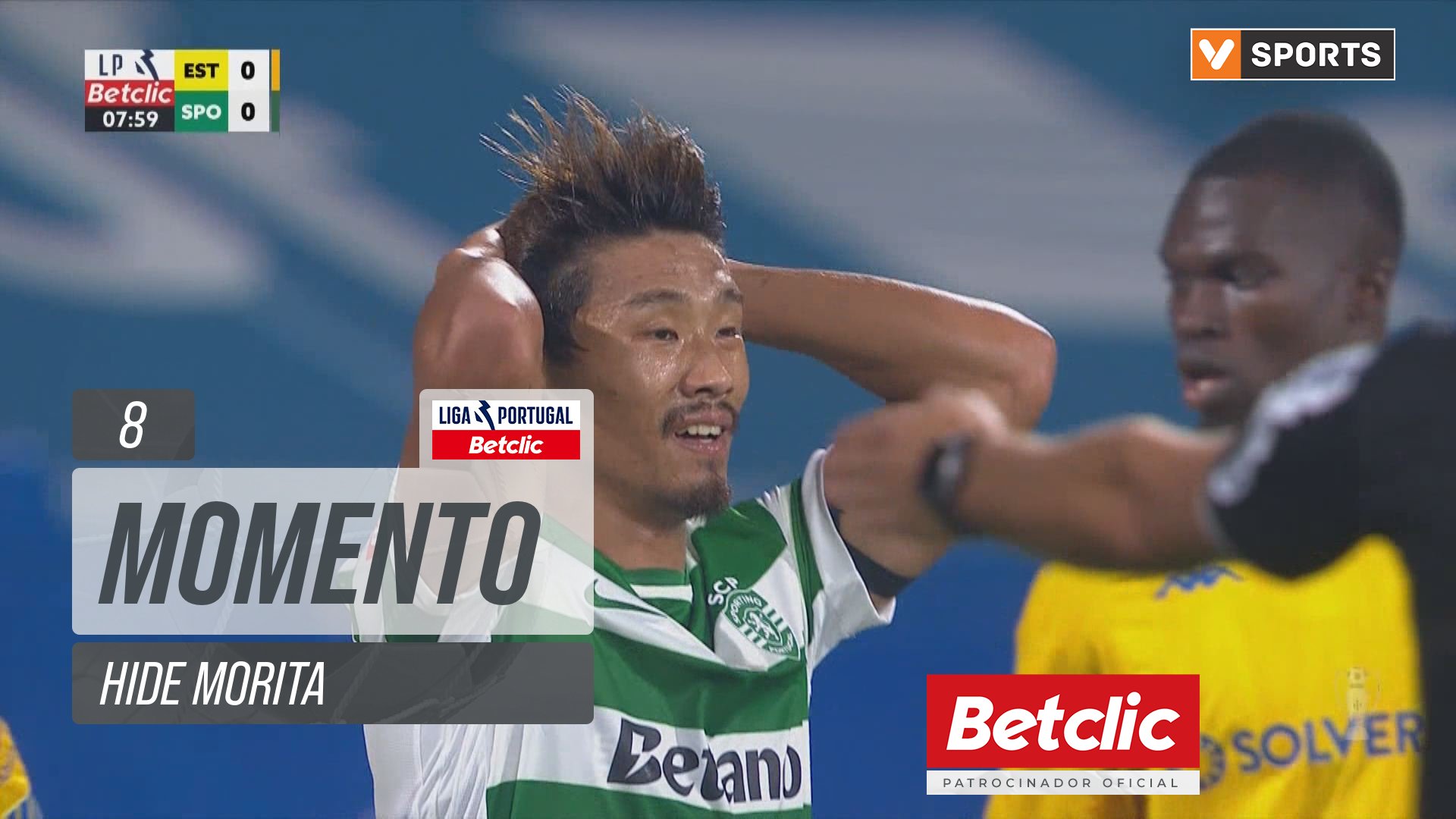 Sporting, Jogada, Hide Morita aos 8'