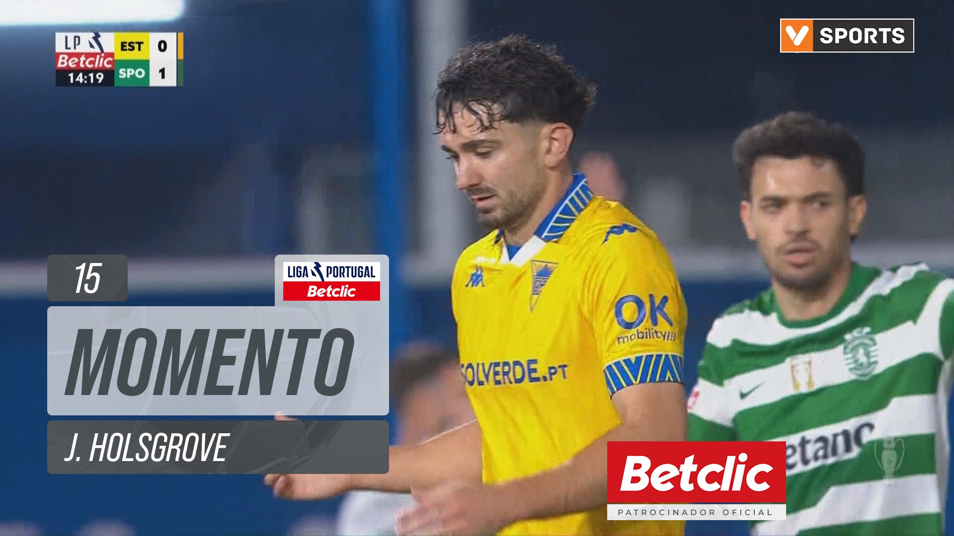 Estoril, Jogada, J. Holsgrove aos 15'