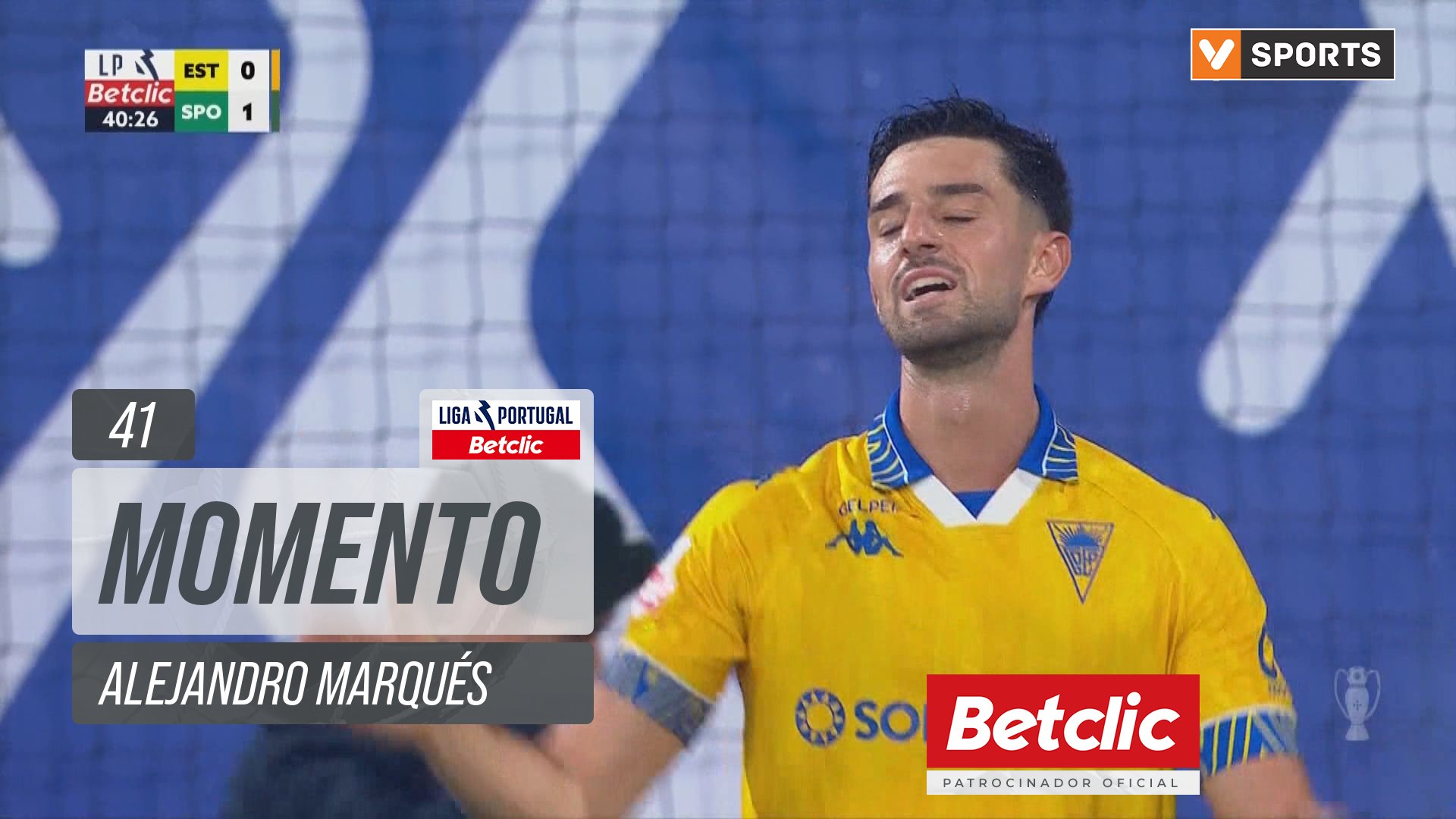 Estoril, Jogada, Alejandro Marqués aos 41'
