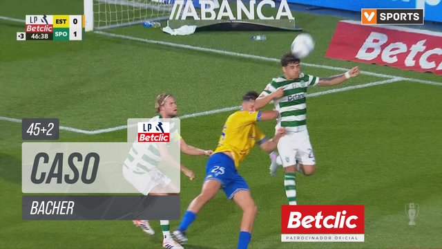 Estoril, Caso, Bacher aos 45'+2'