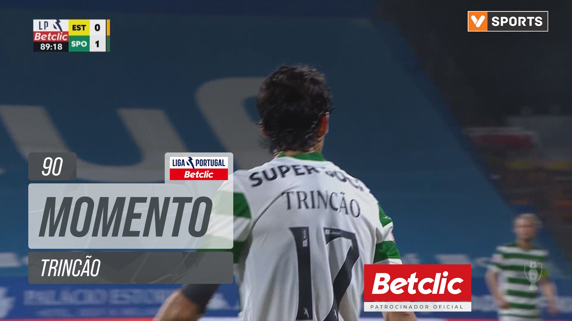 Sporting, Jogada, Trincão aos 90'