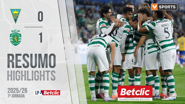 Liga Portugal Betclic (7ªJ): Resumo Estoril 0-1 Sporting