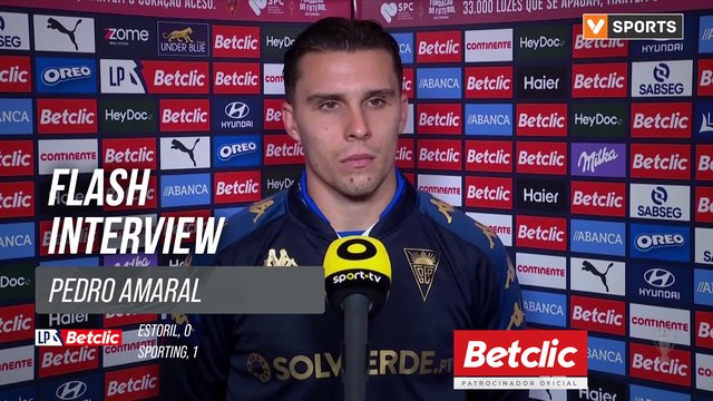 I Liga (#7) | Estoril 0-1 Sporting: Flash Interview Pedro Amaral