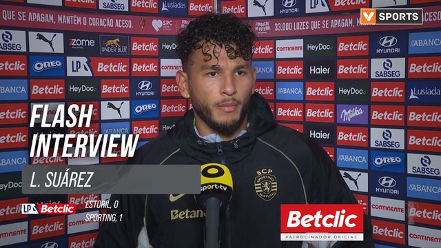 I Liga (#7) | Estoril 0-1 Sporting: Flash Interview L. Suárez