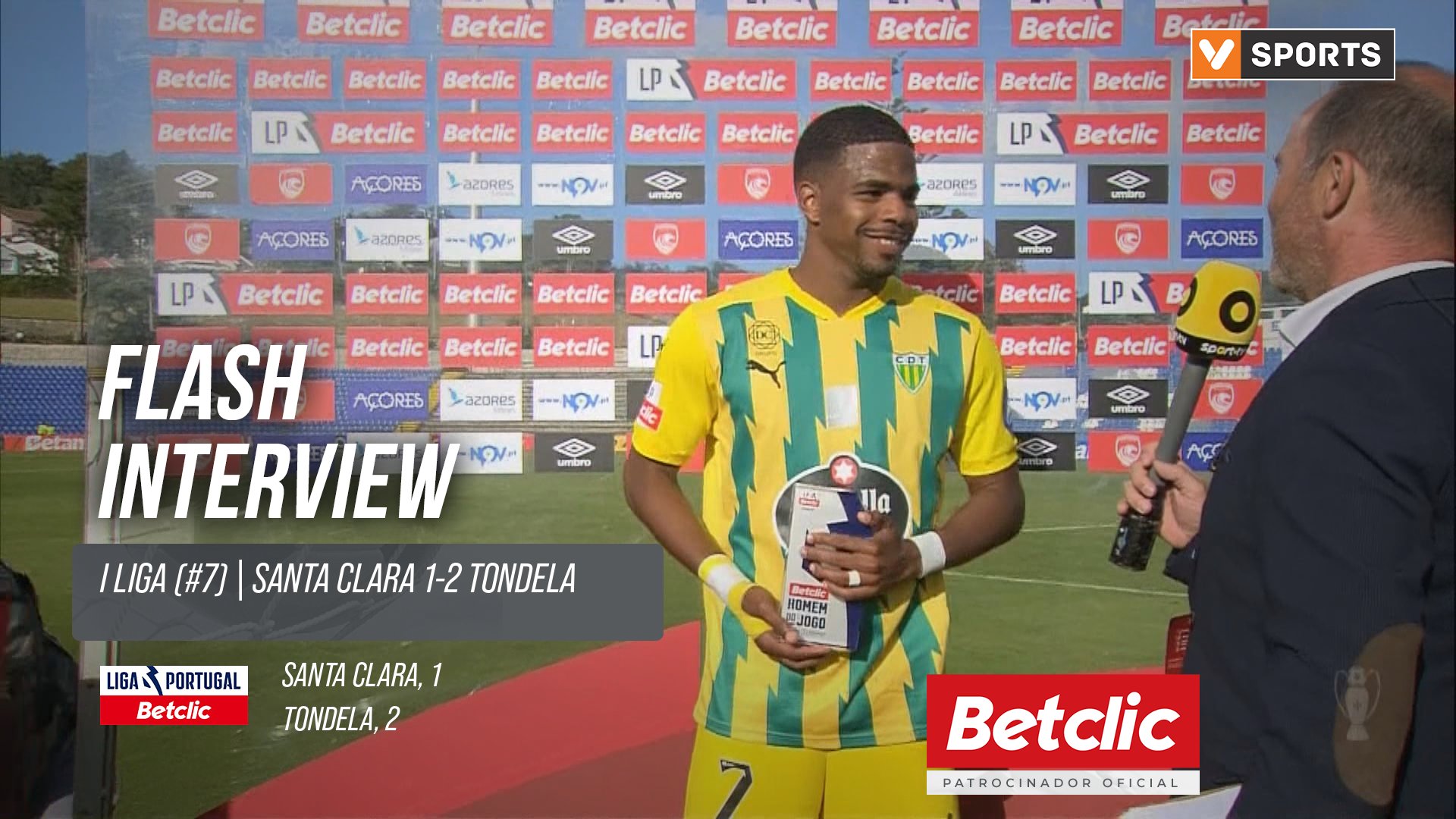 I Liga (#7) | Santa Clara 1-2 Tondela: Flash Interview Pedro Maranhão