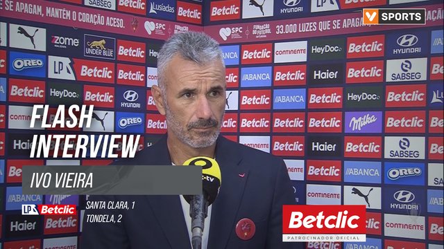 I Liga (#7) | Santa Clara 1-2 Tondela: Flash Interview Ivo Vieira