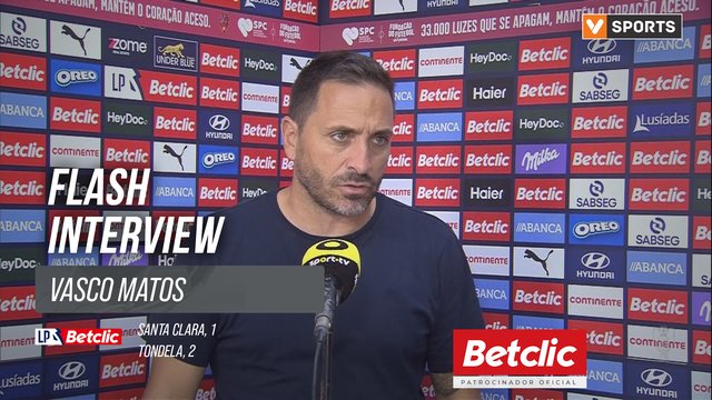 I Liga (#7) | Santa Clara 1-2 Tondela: Flash Interview Vasco Matos