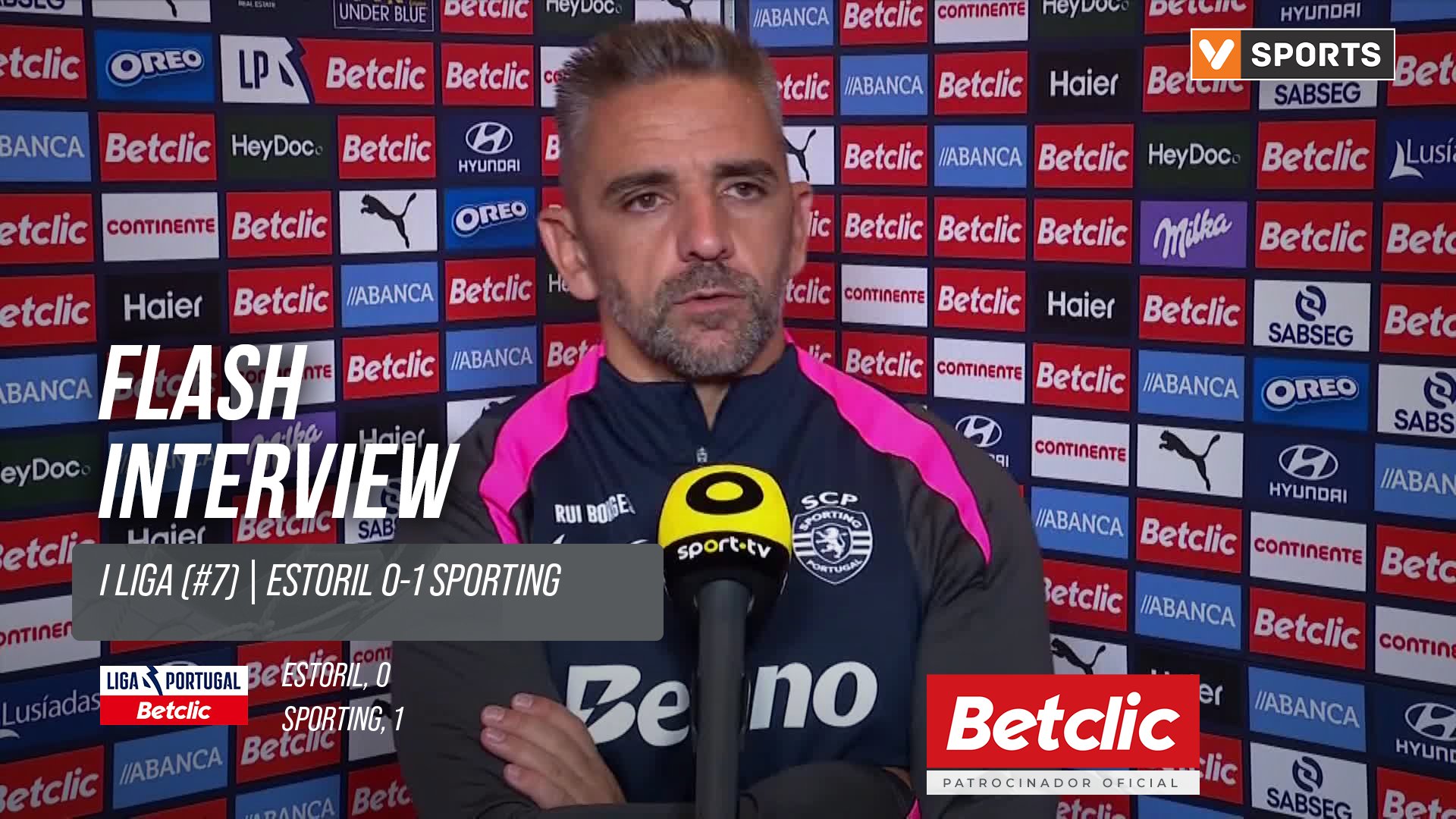 I Liga (#7) | Estoril 0-1 Sporting: Flash Interview Rui Borges