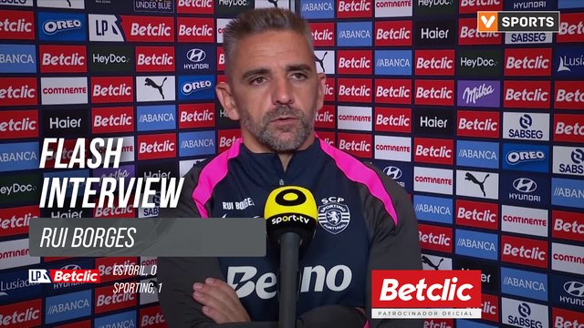 I Liga (#7) | Estoril 0-1 Sporting: Flash Interview Rui Borges