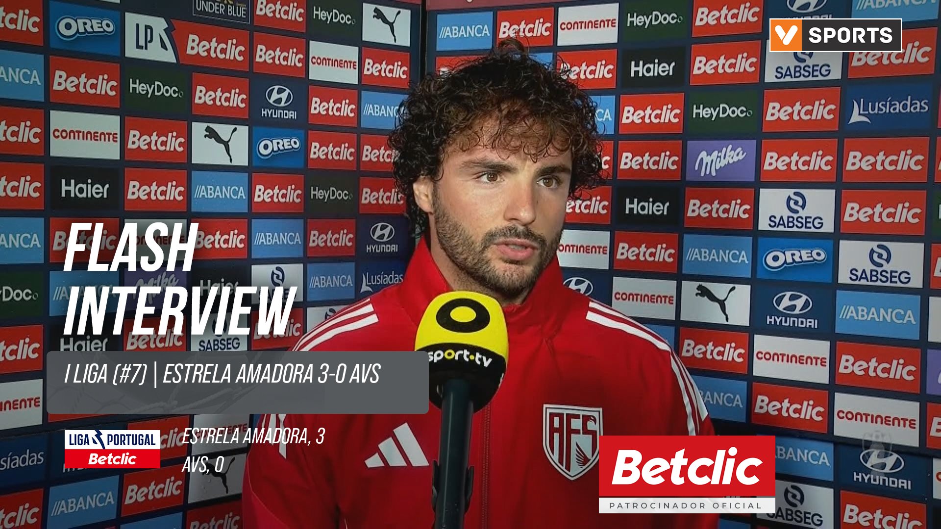 I Liga (#7) | Estrela Amadora 3-0 AVS: Flash Interview Rafael Barbosa