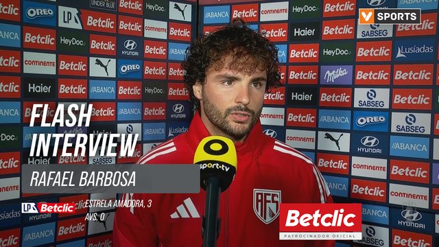 I Liga (#7) | Estrela Amadora 3-0 AVS: Flash Interview Rafael Barbosa