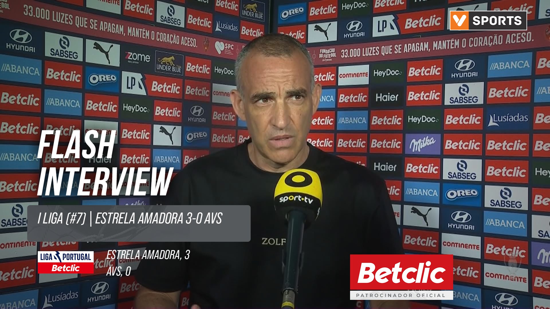 I Liga (#7) | Estrela Amadora 3-0 AVS: Flash Interview João Pedro Sousa