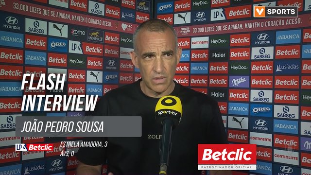 I Liga (#7) | Estrela Amadora 3-0 AVS: Flash Interview João Pedro Sousa