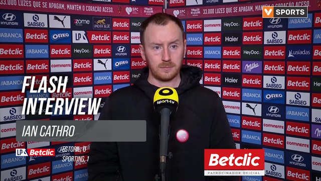 I Liga (#7) | Estoril 0-1 Sporting: Flash Interview Ian Cathro