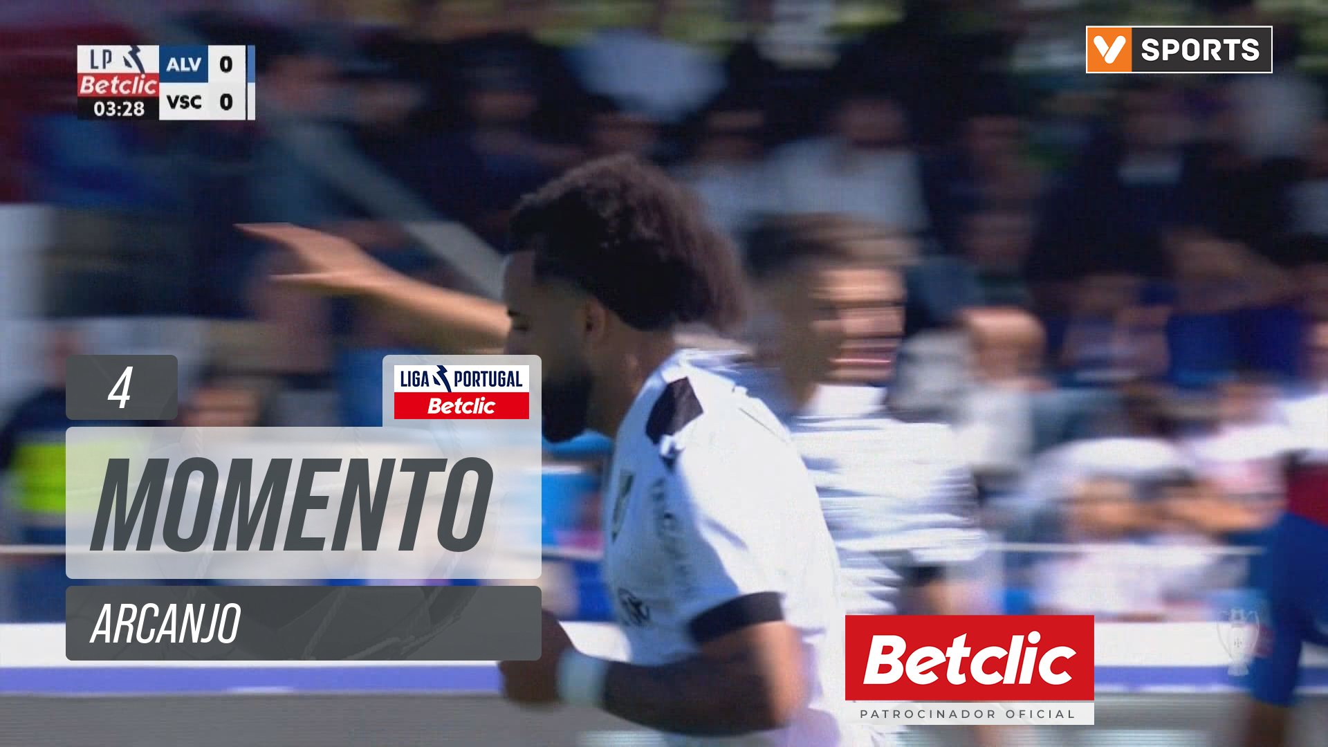 Vitória SC, Jogada, Arcanjo aos 4'