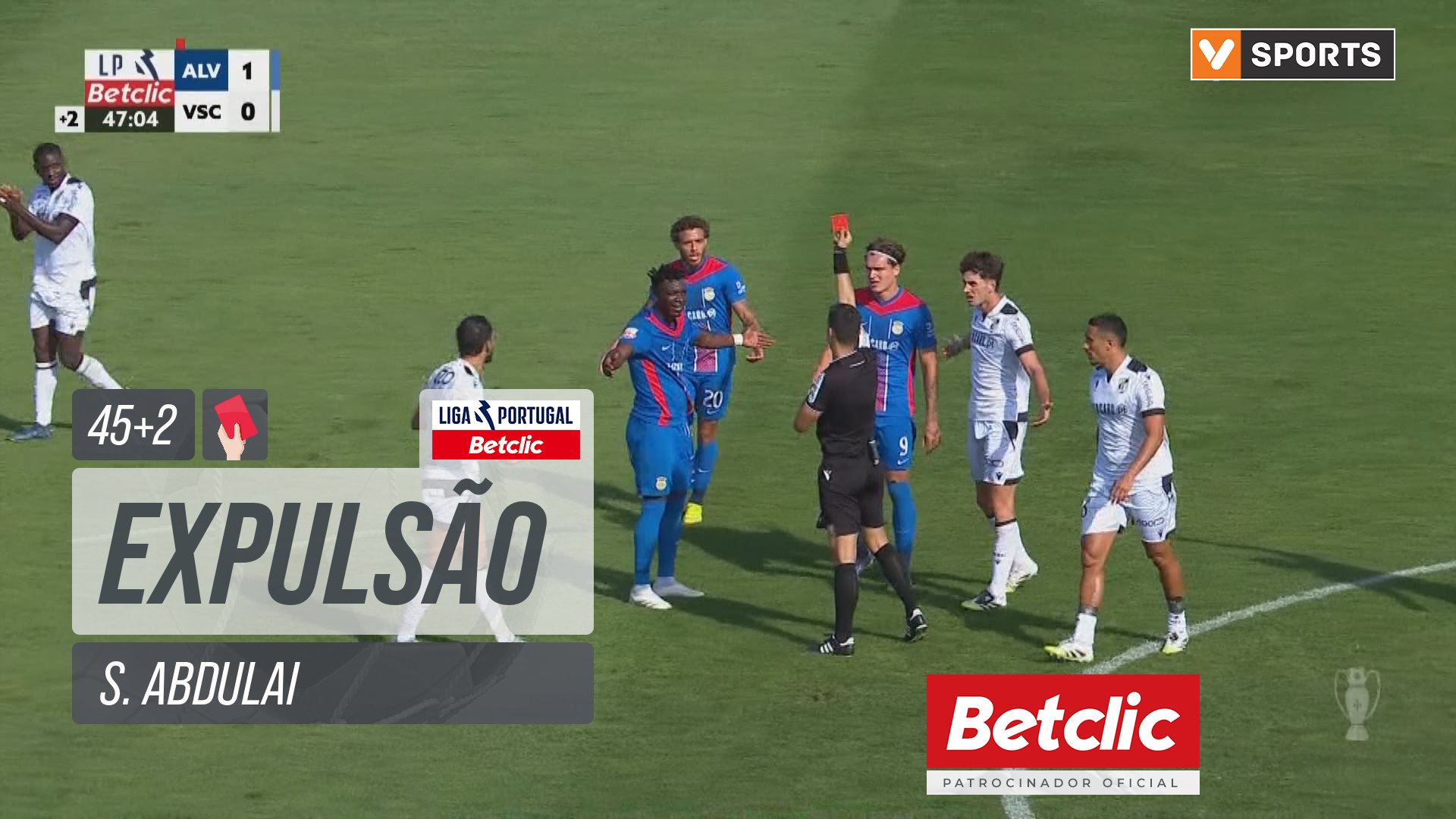 Alverca, Expulsão, S. Abdulai aos 45'+2'