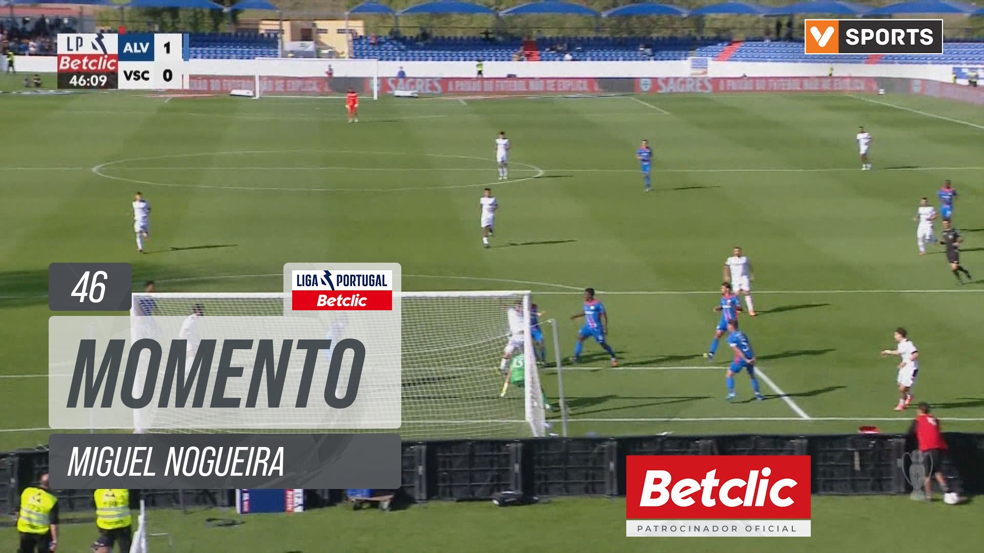 Vitória SC, Jogada, Miguel Nogueira aos 46'
