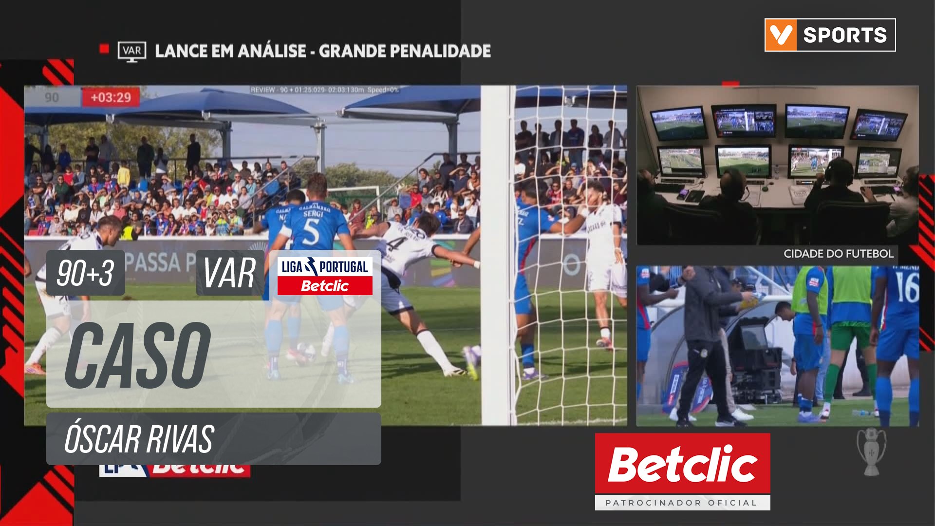 Vitória SC, Caso, Óscar Rivas aos 90'+3'