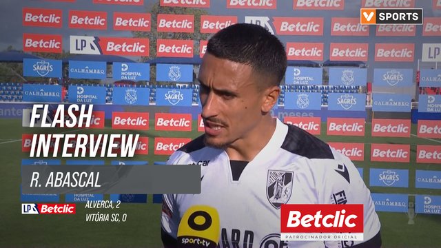 I Liga (#7) | Alverca 2-0 Vitória SC: Flash Interview R. Abascal