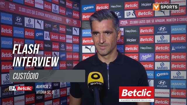 I Liga (#7) | Alverca 2-0 Vitória SC: Flash Interview Custódio