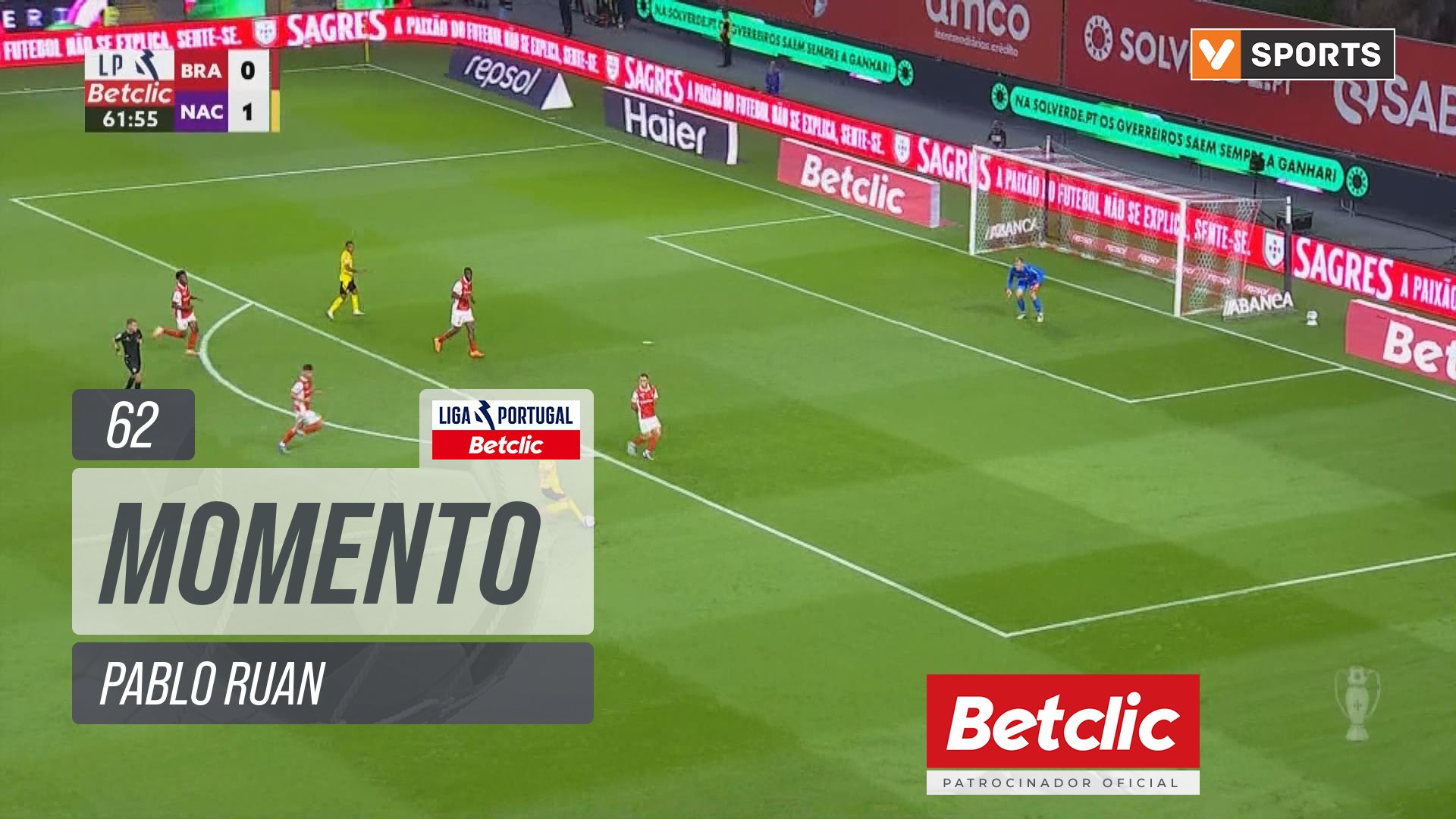 Nacional, Jogada, Pablo Ruan aos 62'