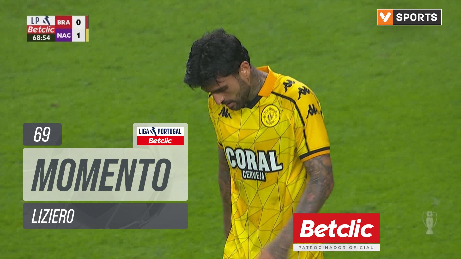 Nacional, Jogada, Liziero aos 69'