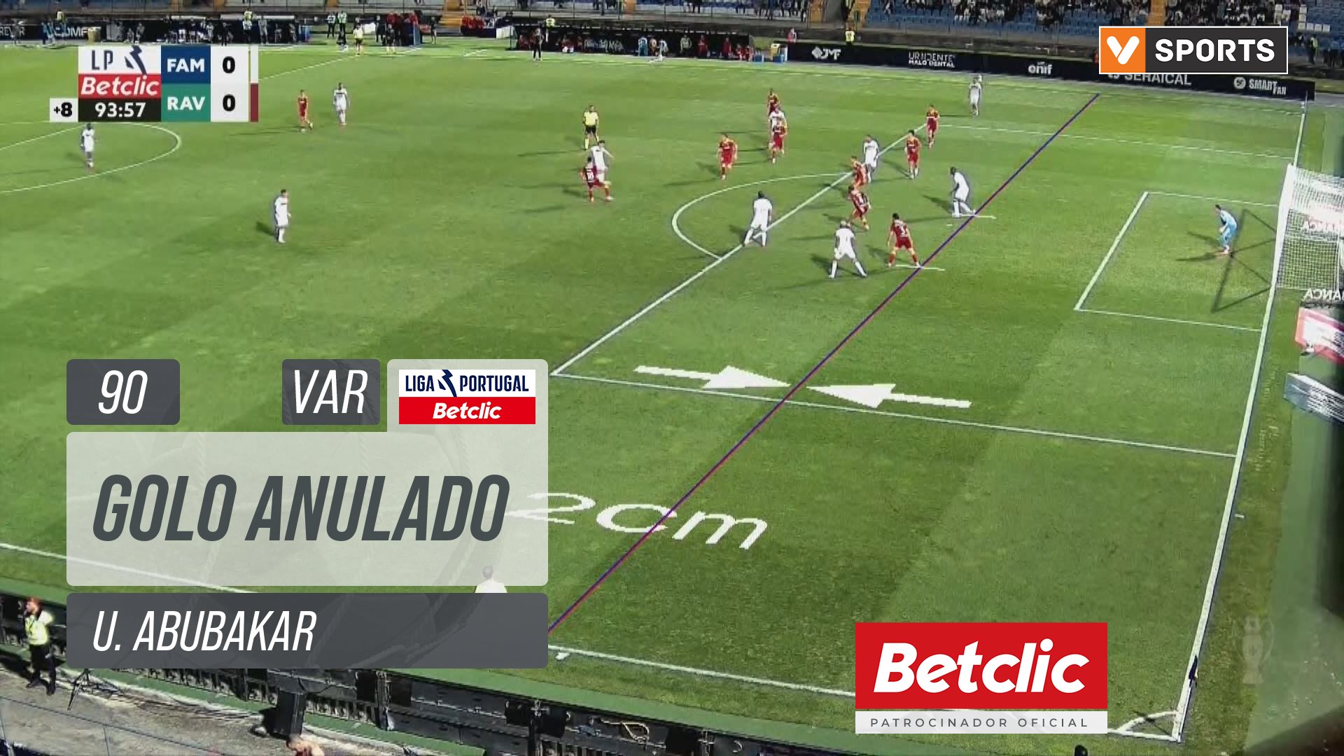 Famalicão, Golo Anulado, U. Abubakar aos 90'
