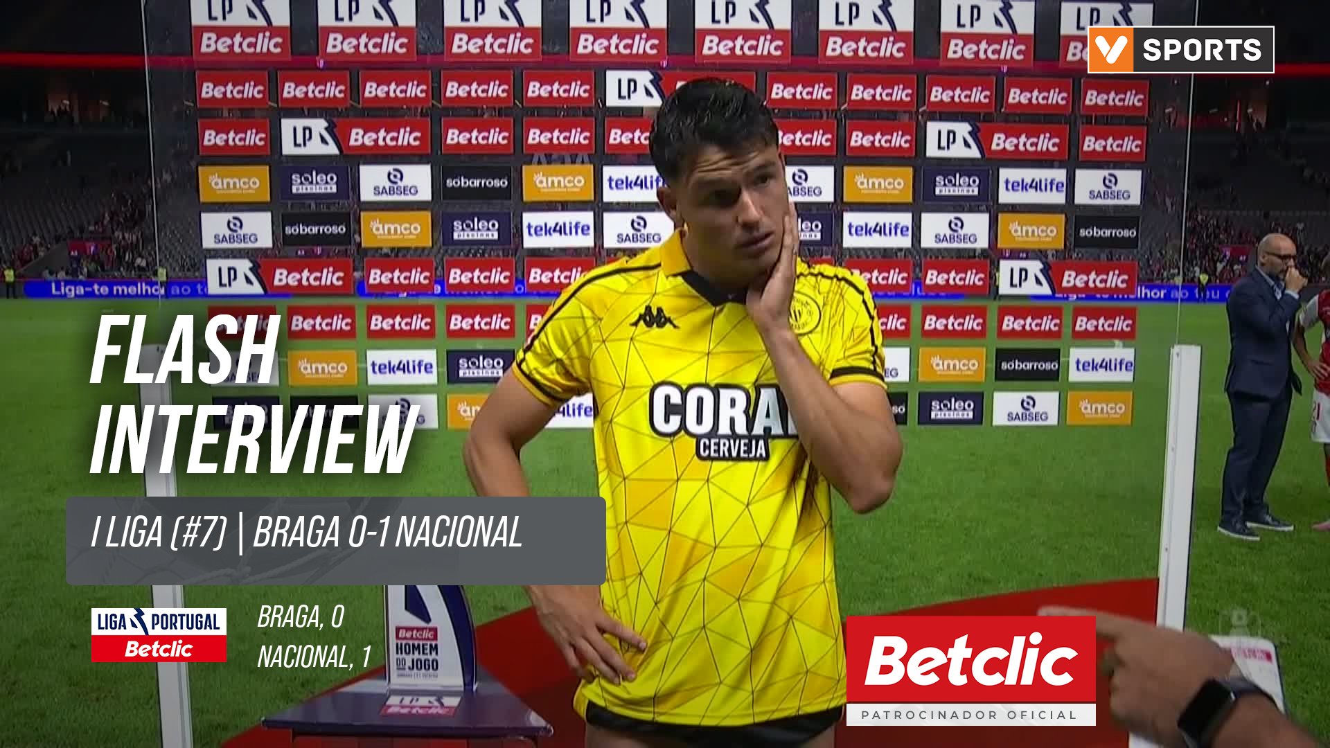 I Liga (#7) | Braga 0-1 Nacional: Flash Interview Chucho Ramírez