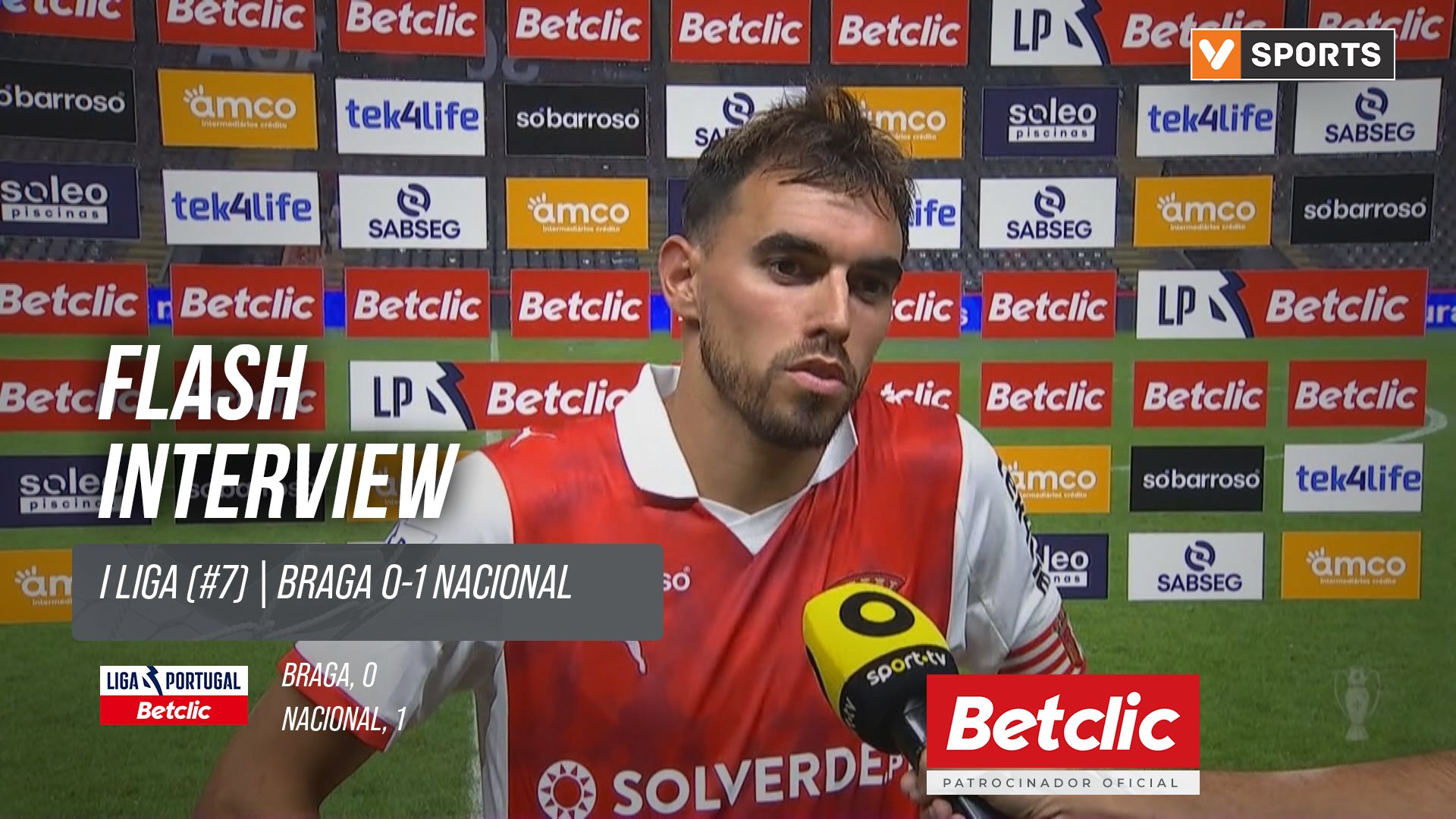 I Liga (#7) | Braga 0-1 Nacional: Flash Interview Ricardo Horta