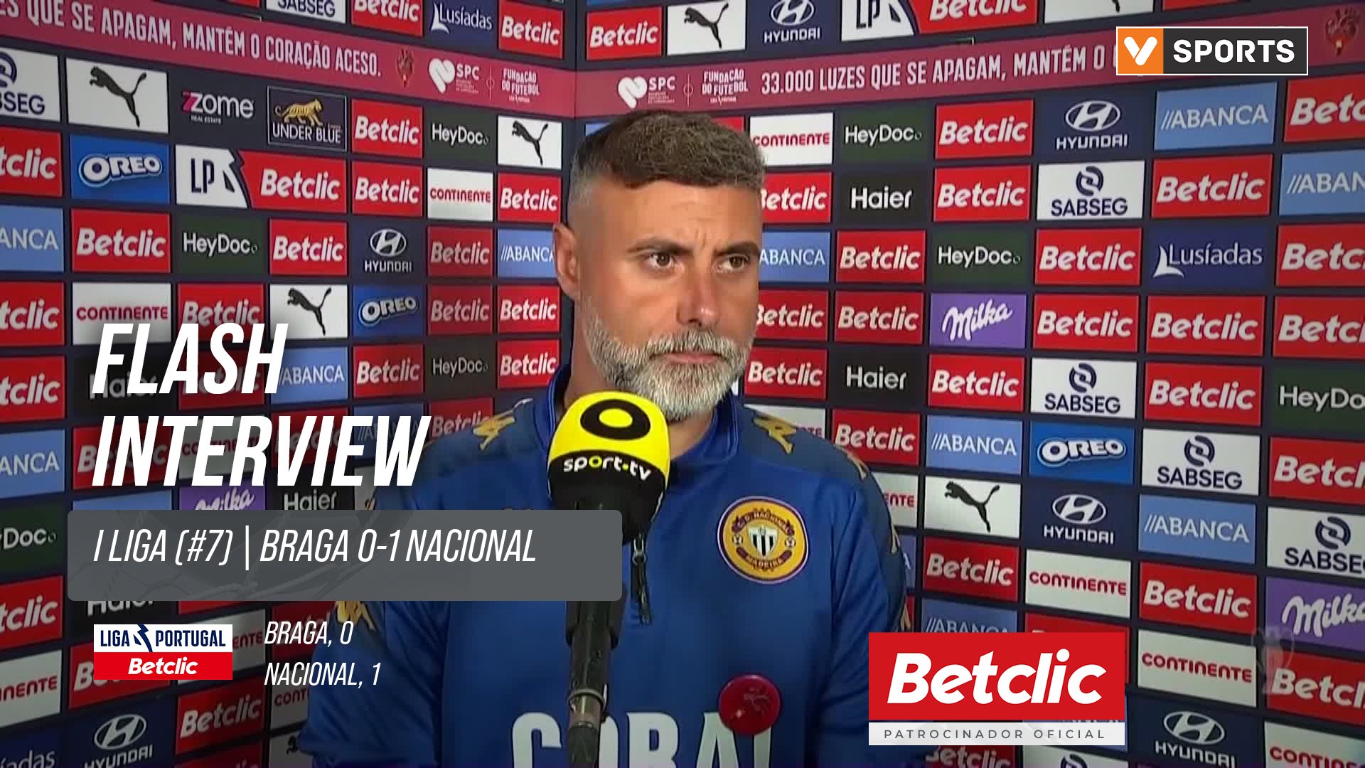 I Liga (#7) | Braga 0-1 Nacional: Flash Interview Luís Sousa