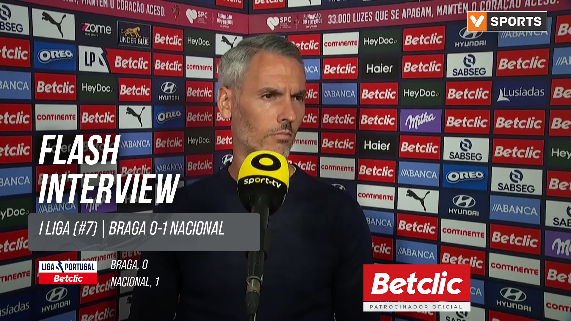 I Liga (#7) | Braga 0-1 Nacional: Flash Interview Carlos Vicens