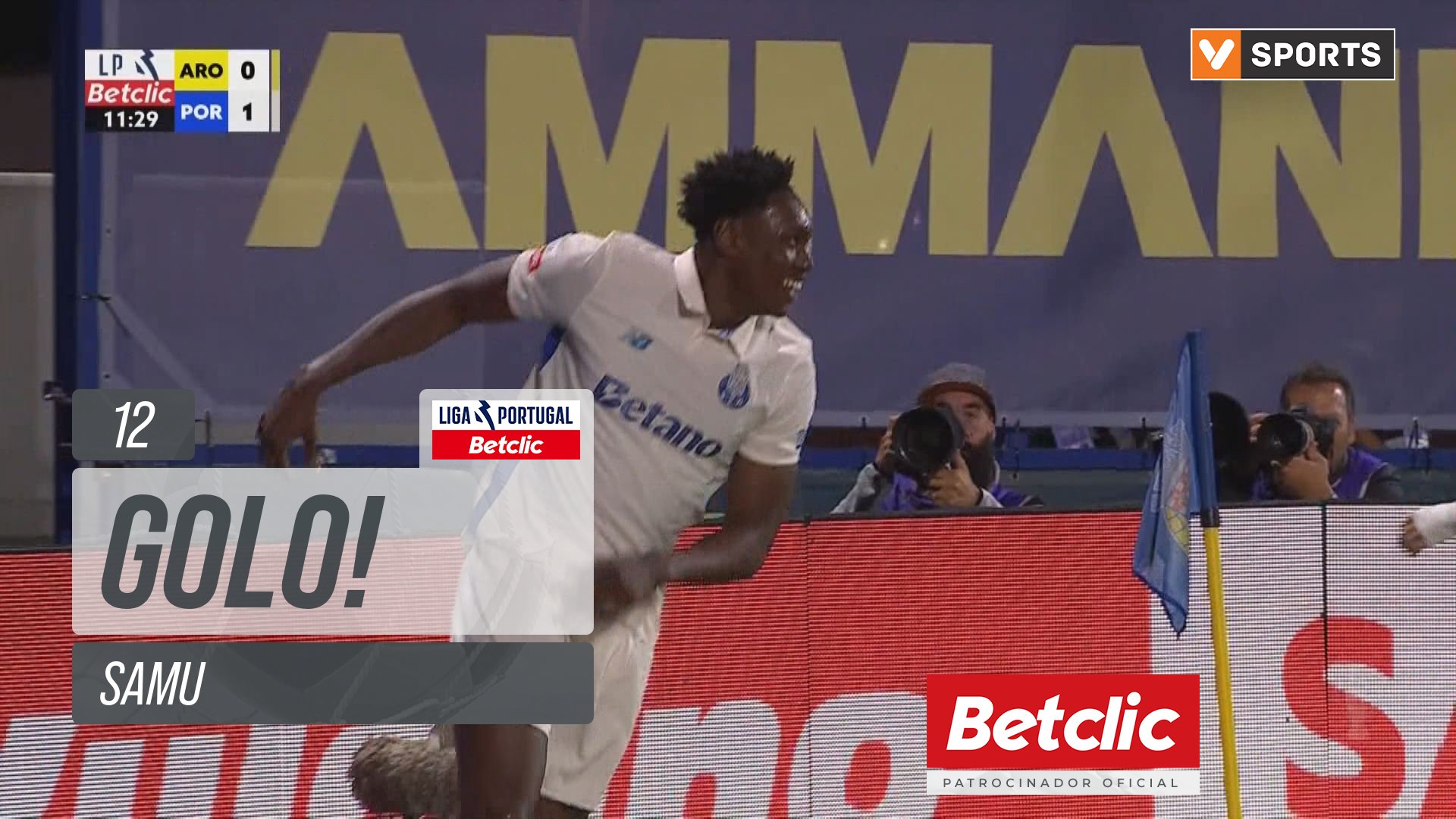 GOLO! FC Porto, Samu aos 12', Arouca 0-1 FC Porto