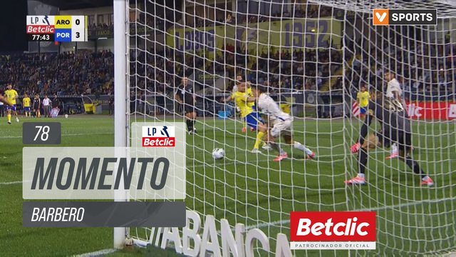 Arouca, Jogada, Barbero aos 78'