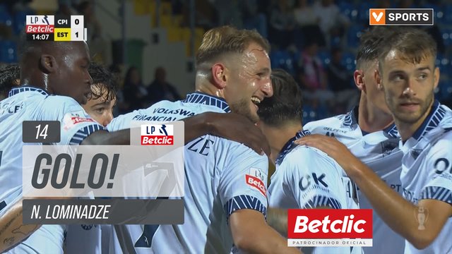 GOLO! Estoril, N. Lominadze aos 14', Casa Pia 0-1 Estoril