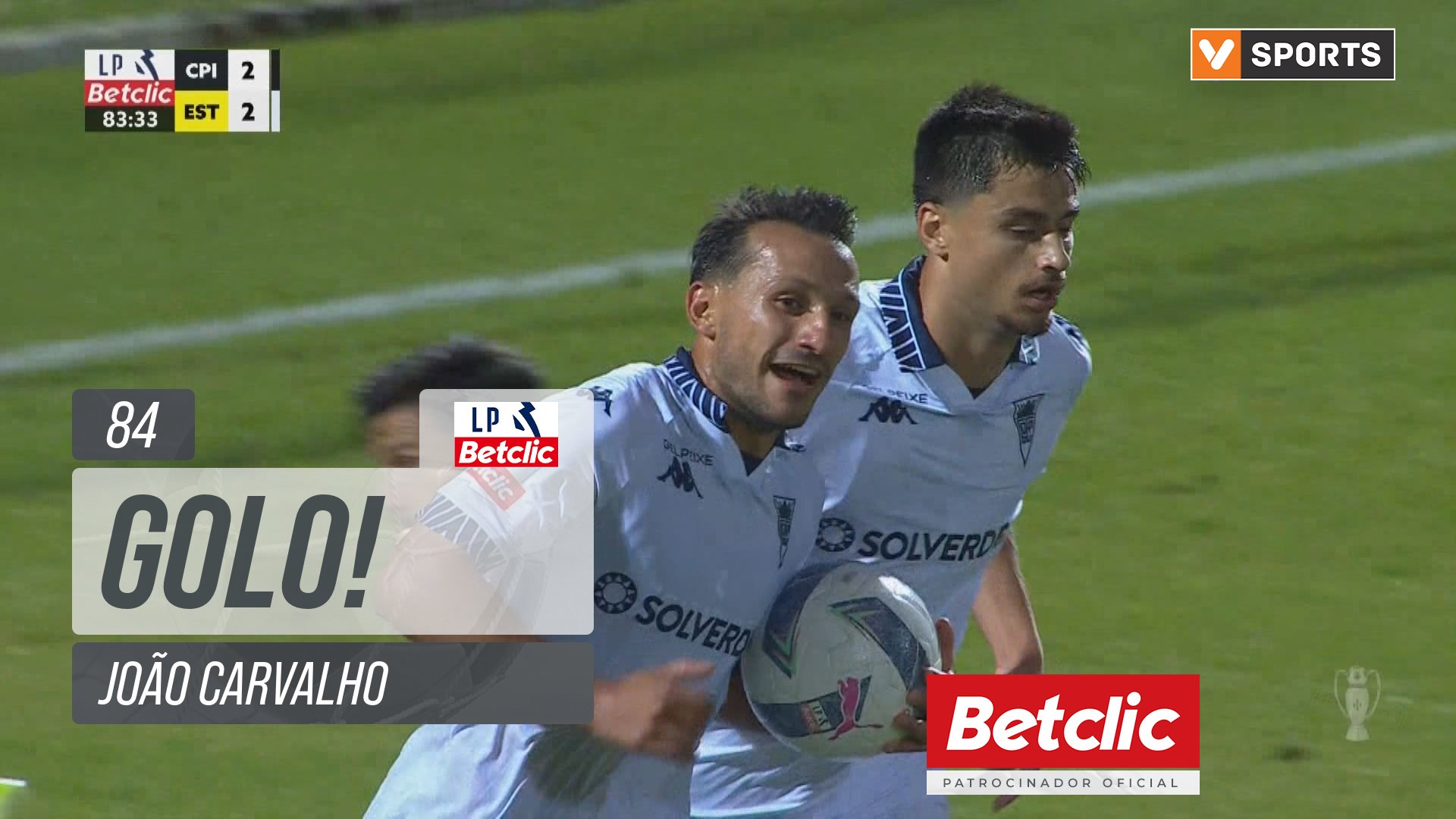 GOLO! Estoril, João Carvalho aos 84', Casa Pia 2-2 Estoril