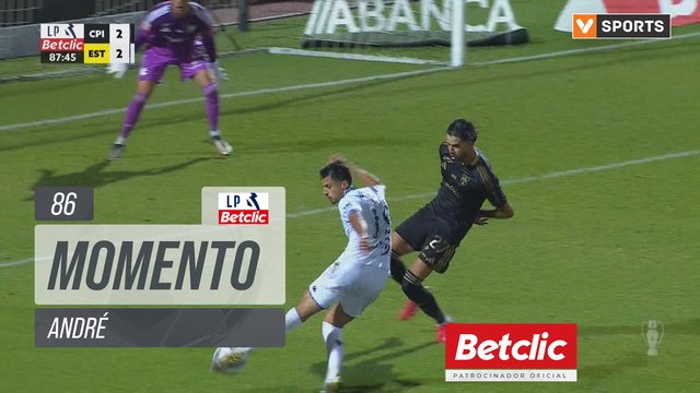 Estoril, Jogada, André aos 86'