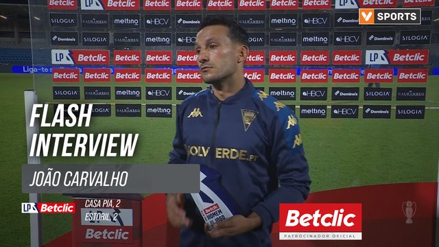 I Liga (#8) | Casa Pia 2-2 Estoril: Flash Interview João Carvalho