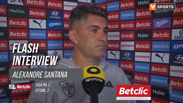 I Liga (#8) | Casa Pia 2-2 Estoril: Flash Interview Alexandre Santana