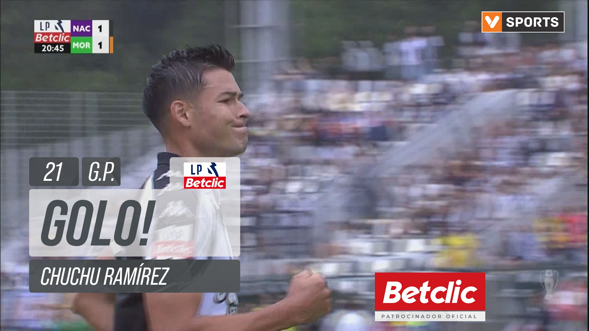 GOLO! Nacional, Chuchu Ramírez aos 21', Nacional 1-1 Moreirense