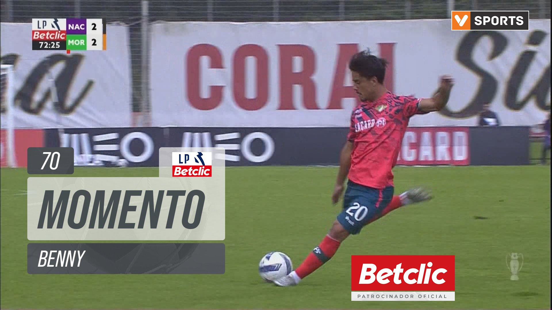 Moreirense, Jogada, Benny aos 70'