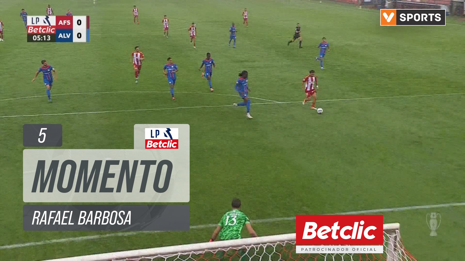 AVS, Jogada, Rafael Barbosa aos 5'