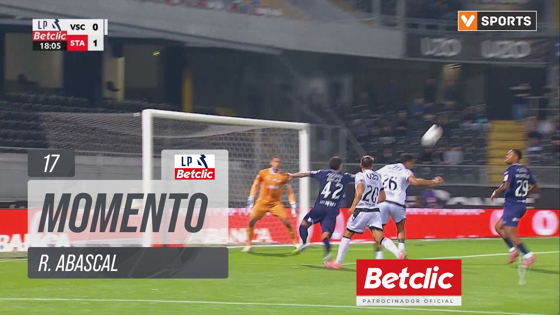 Vitória SC, Jogada, R. Abascal aos 17'