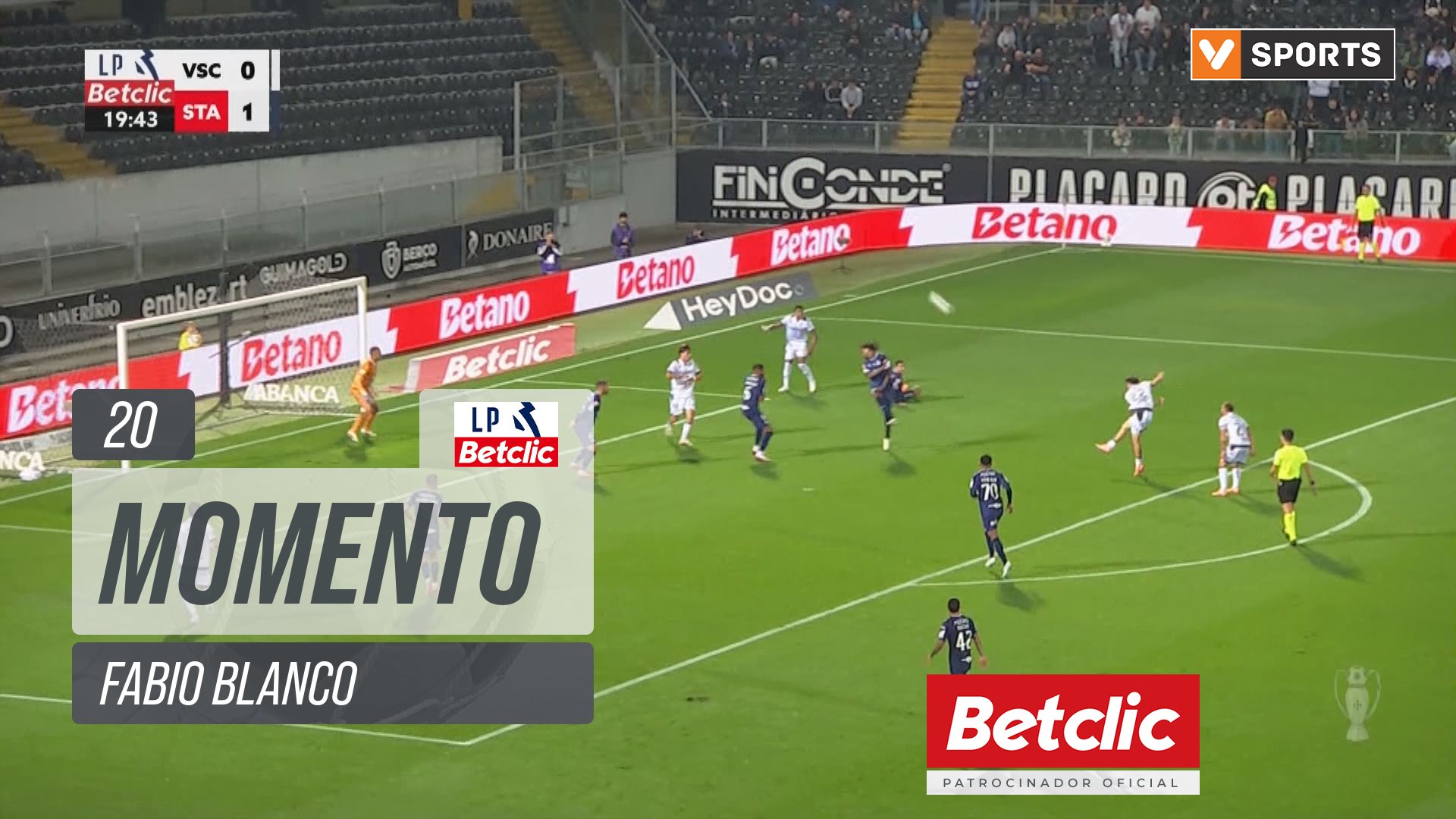 Vitória SC, Jogada, Fabio Blanco aos 20'