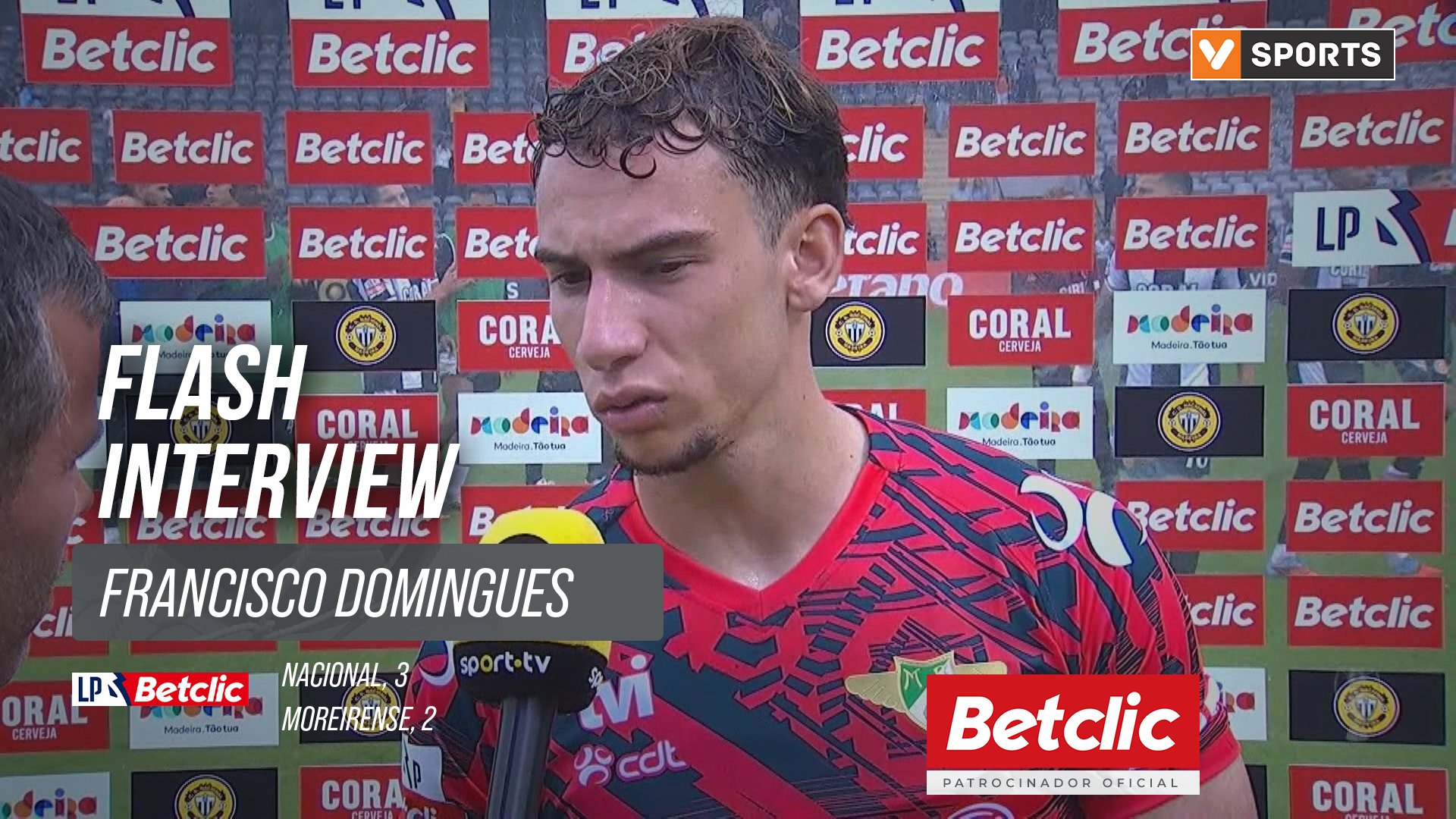 I Liga (#8) | Nacional 3-2 Moreirense: Flash Interview Francisco Domingues