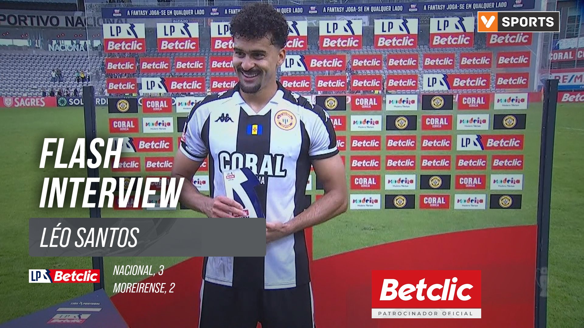 I Liga (#8) | Nacional 3-2 Moreirense: Flash Interview Léo Santos