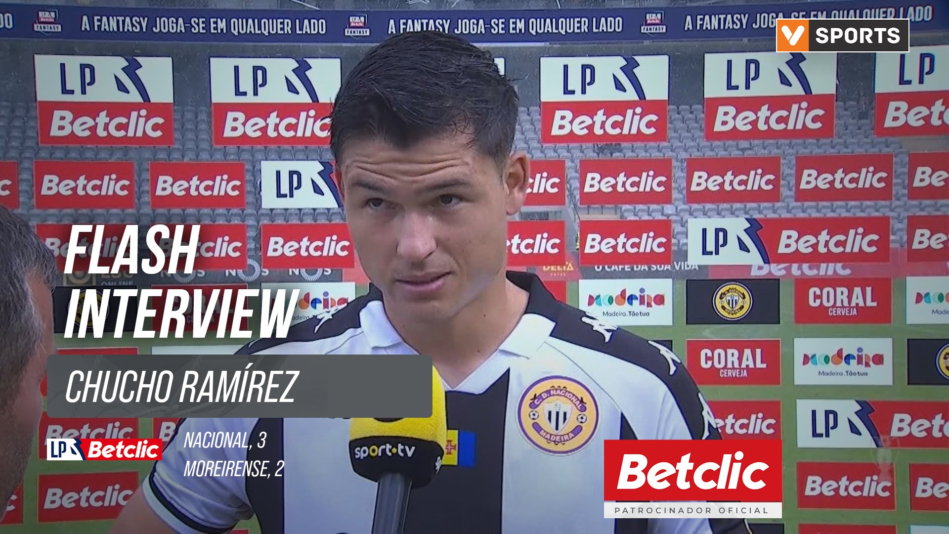 I Liga (#8) | Nacional 3-2 Moreirense: Flash Interview Chucho Ramírez